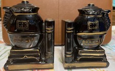 Vintage bookends hand - hand, painted