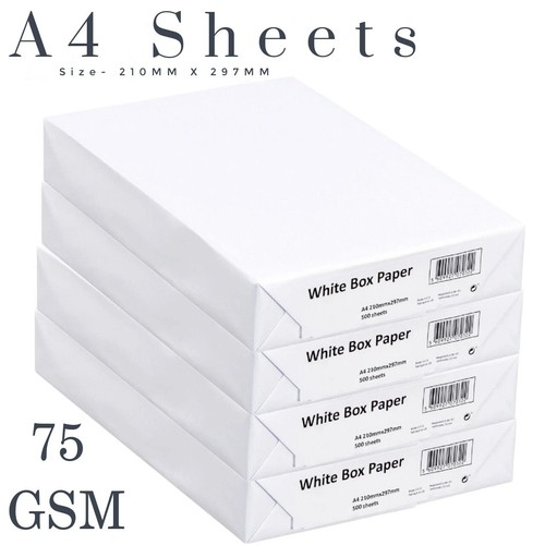Sheet white paper - a4, ream