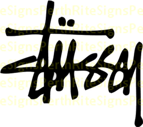 Stussy sticker 80mm length - length, |