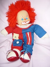 Retro Vintage 14 inch Clown Rag Doll Learn to Dress