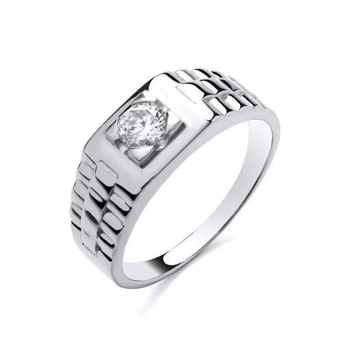Sterling silver chunky gents - silver,