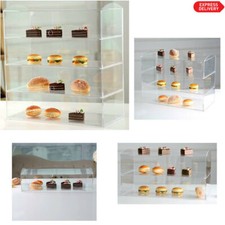 Acrylic Bakery Pastry Display Case Stand Cabinet Cakes Donuts Cupcakes Pastries