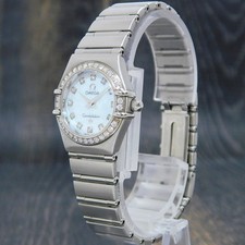 OMEGA Constellation 1460.75 Diamond S. Steel Quartz Ladies Watch #W609