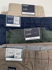 MAINE Mens Chino Trousers 34W
