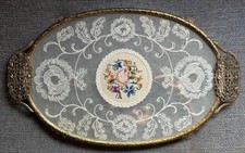 Vintage Oval Petit Point