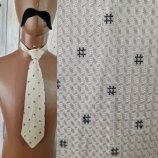 Vintage 1950S Tie in Taupe Pattern Rayon GE98