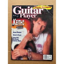 ROLLING STONES GUITAR PLAYER MAGAZINE DECEMBER 1989 KEITH RICHARDS COVER + FLEXI