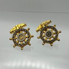 Men's Gold & Black Ship Helm