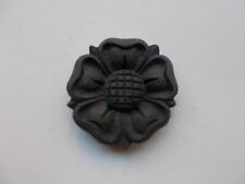  DECORATIVE RESIN FURNITURE MOLDINGS SMALL TUDOR ROSE Black 
