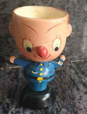 Aged Vintage Wooden Policeman Egg Cup Noddy Mr Plod