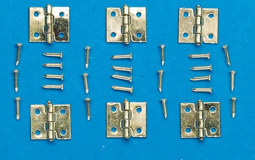 Dolls house brass - dolls, hinges