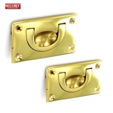 Flush Drop Handle Solid Brass