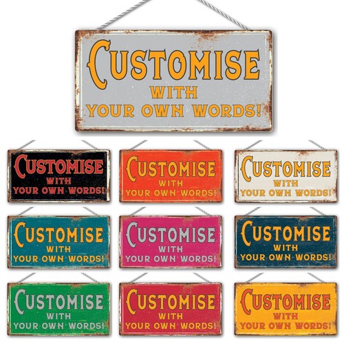 Personalised metal sign - personalised,