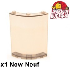 Lego 1x Cylinder Quarter Wall 4x4x6 Black Smoked Trans 30562 New