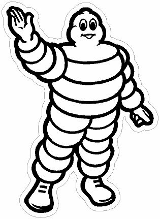 Michelin man stickers - man,