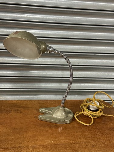 Vintage goose neck desk lamp - goose,