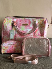 River Island Pink Colourful Travelling/Gym Bag With A Wash Bag & Make Up Bag.New