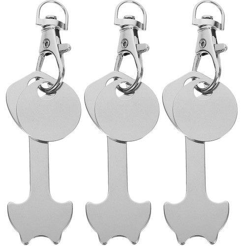 3pcs shopping cart - tokens, key
