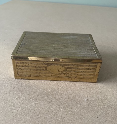 Vintage metal plated cigarette - metal,