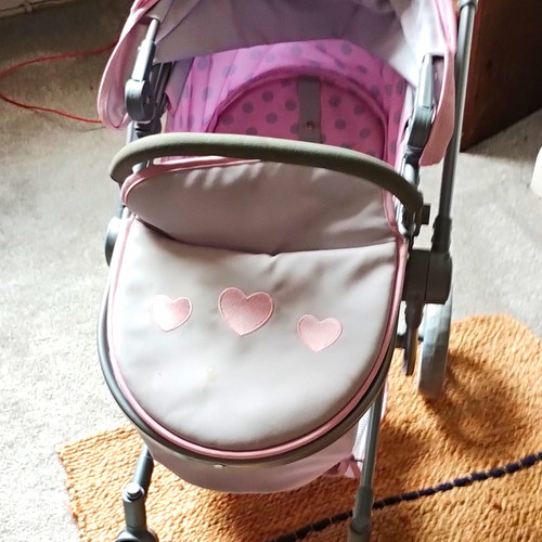 Tiny treasures doll - treasures, pram