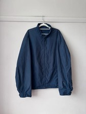 Tommy Hilfiger Men's Navy Harrington Windbreaker Jacket XL Cotton Nylon Blend