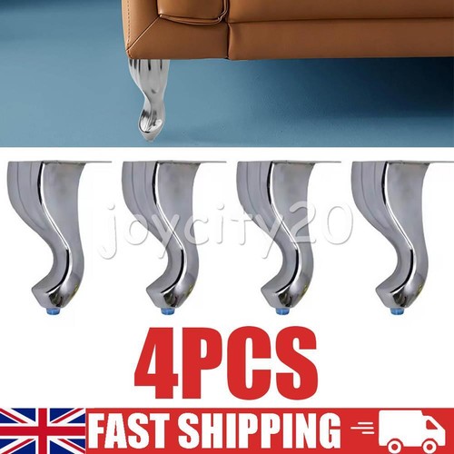 4pcs chrome lady legs silver - chrome,