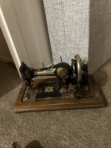 Antique hand sewing machine - antique,