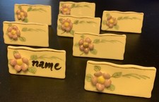 Set Of 8 Ceramic Place Name