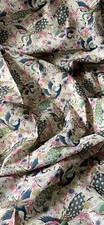 Ivory multicoloured peacocks - ivory,