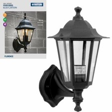 Black Panel Sided Victorian Lantern Traditional Path Outdoor Garden Patio Lights
