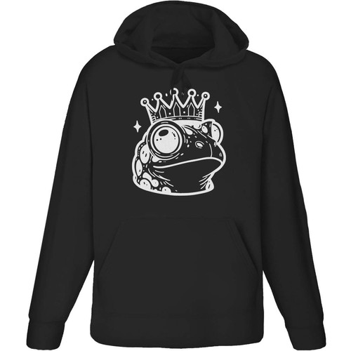 Frog prince adult hoodie - 'frog, prince'