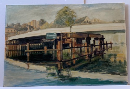 Vintage large oil - vintage,