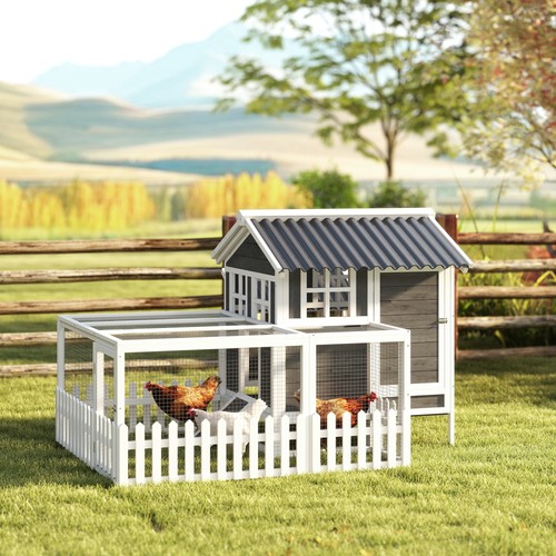 Pawhut wooden chicken - chicken, coop