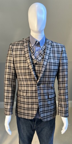 France men blazer vest - l&s,