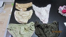 JOB LOT  5  PAIRS  VINTAGE   KNICKERS SIZE  24/26-36/38 INCH           E 13