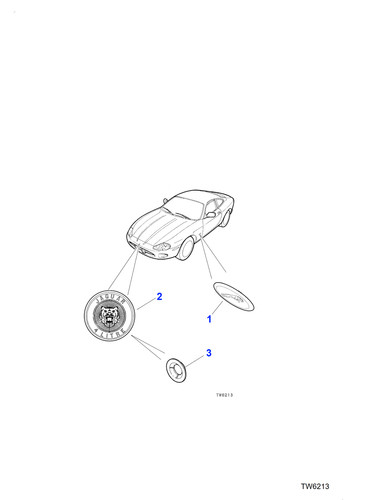 Jaguar bonnet badge - bonnet,