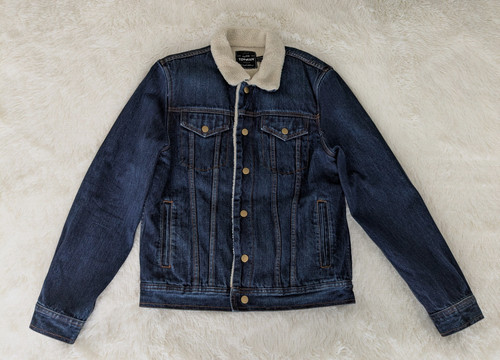 Topman denim jacket - mens, large