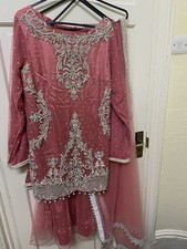 Pink Lengha 3 Piece, Size Medium, Worn Once, Very Good Condition