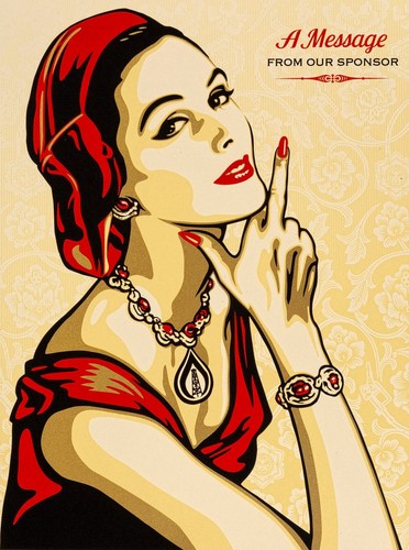 Shepard fairey message - a,