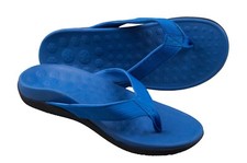 Blue orthotic sandals arch support plantar Fasciitis heel pain posture