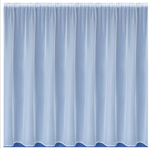 Plain net curtain - curtain, white