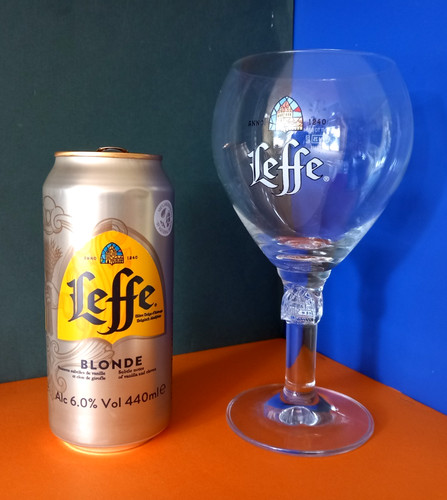 Empty 440ml leffe - 440ml, belgium