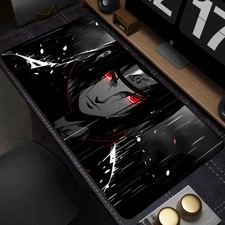 90x30CM Black & White Manga Mouse Pad – Large Anime Gaming Desk Mat Anti-Slip