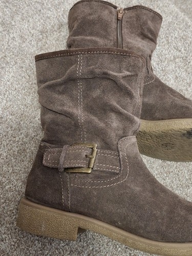 Soleflex suede ankle bootie - ankle,