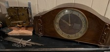 Antique Wood Mantle Clock with