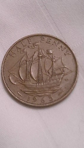 1965 half penny - -,