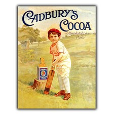 Metal wall sign plaque - sign, cadbury
