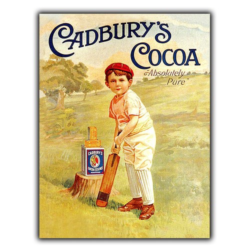 Metal wall sign plaque cadbury - metal,
