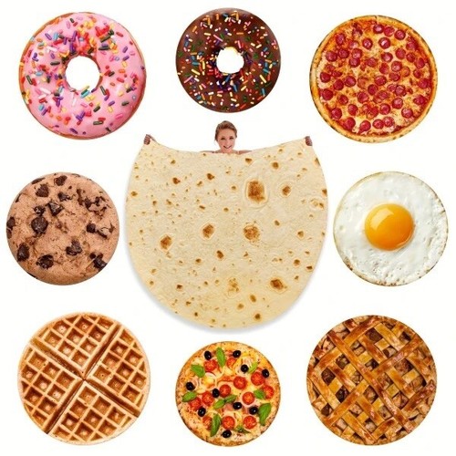 Cosy burrito tortilla blanket - burrito,