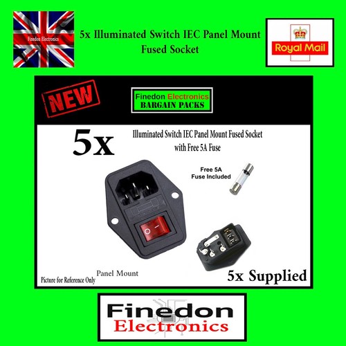 Pin iec320 c14 inlet - 3, male